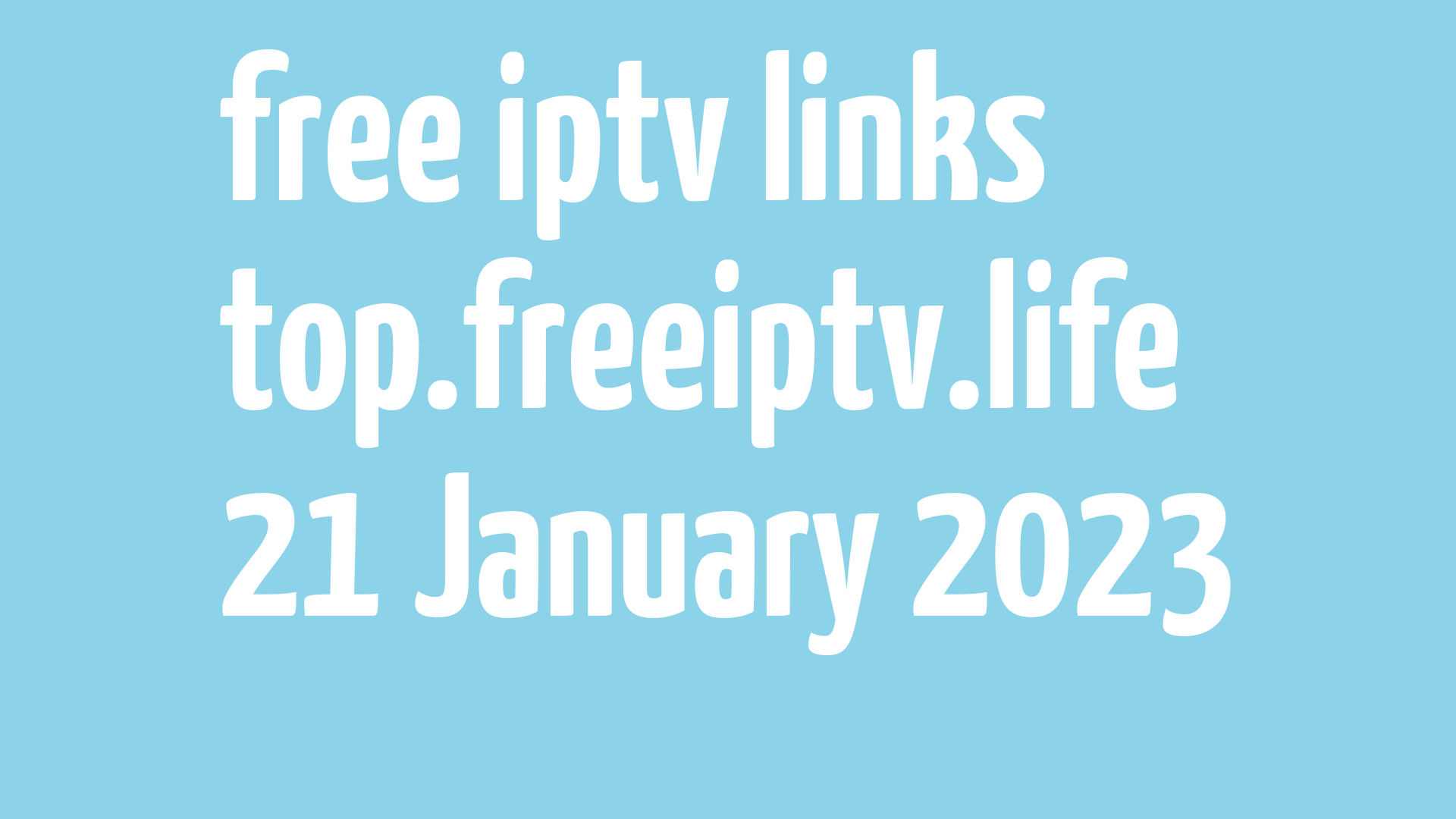 free iptv links 200123
